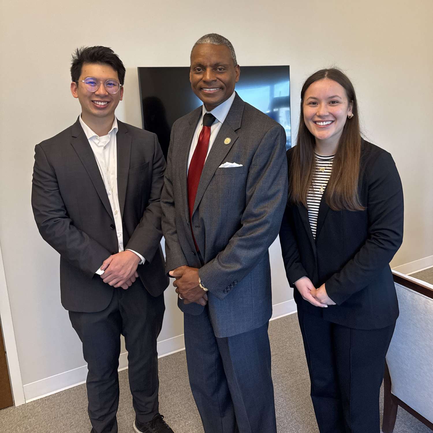 Brian Pham, Delegate Thornton and Ally Clark